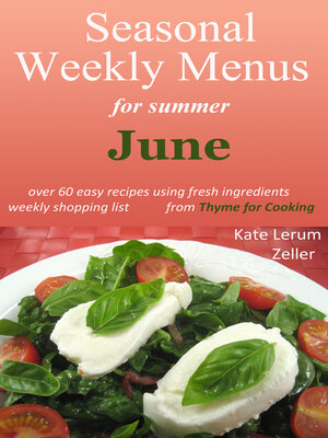 cover image of Seasonal Weekly Menus for Summer